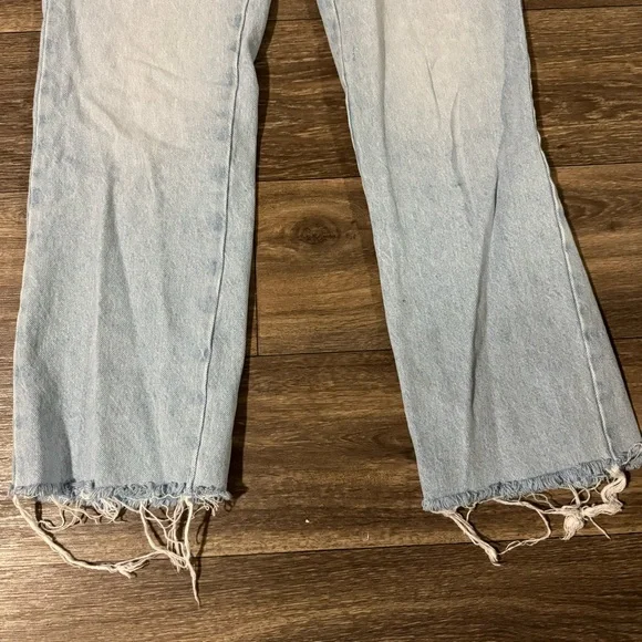 Zara Z1975 HIGH-RISE STRAIGHT JEANS light wash - Picture 11 of 14